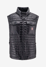 Logo Embroidered Quilted Vest
