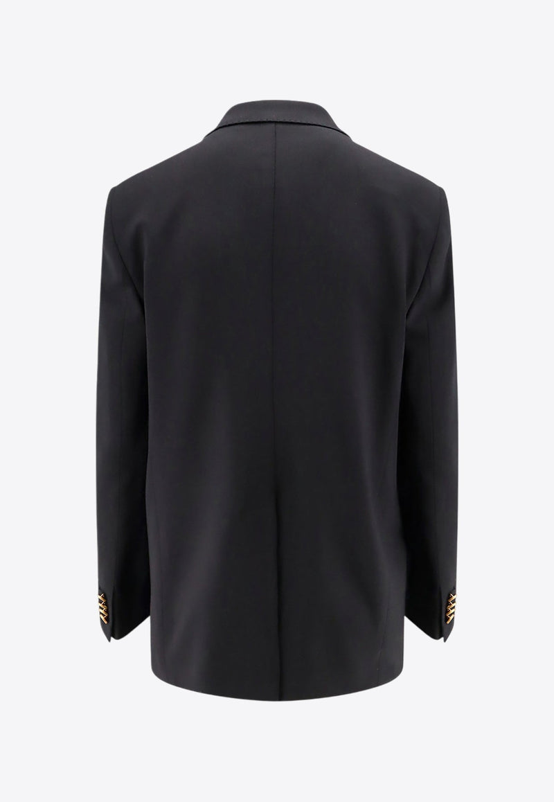 Single-Breasted Wool-Blend Blazer