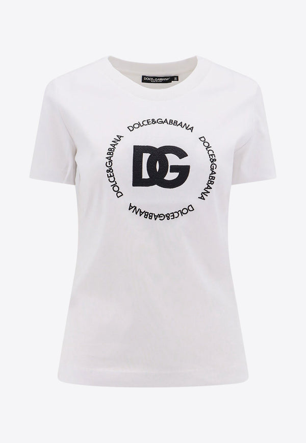 Logo-Embroidered Interlock T-shirt