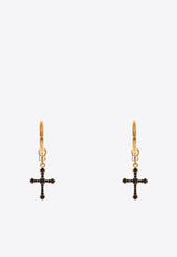 Crucifix Drop Earrings