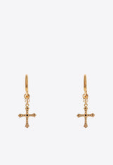 Crucifix Drop Earrings