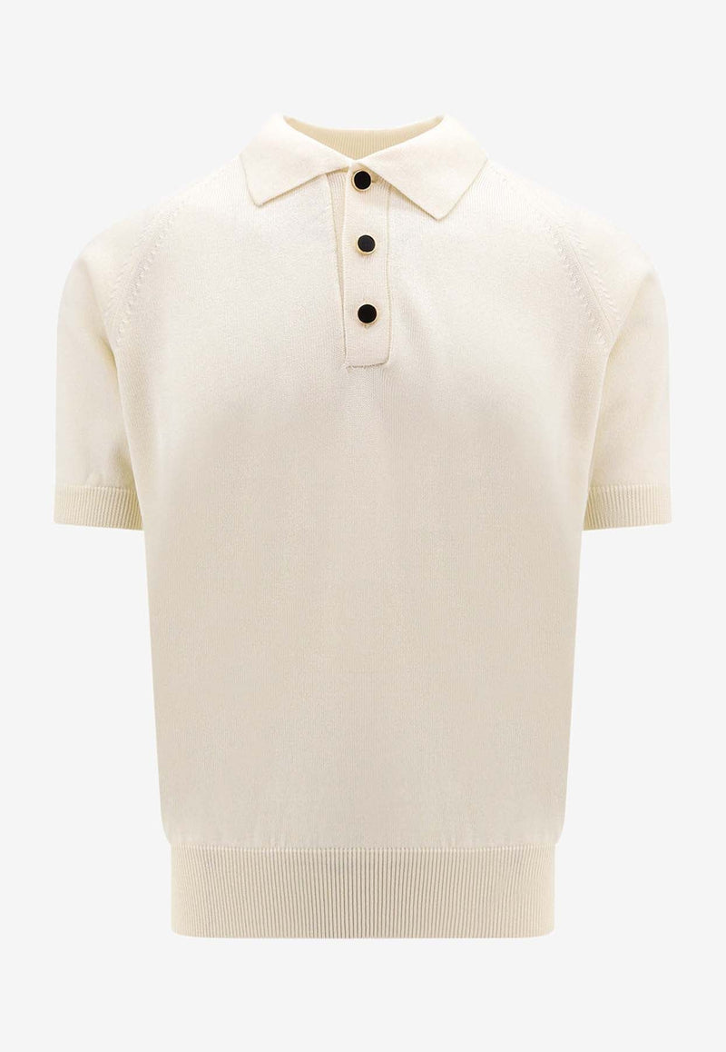 Wool Knit Polo T-shirt