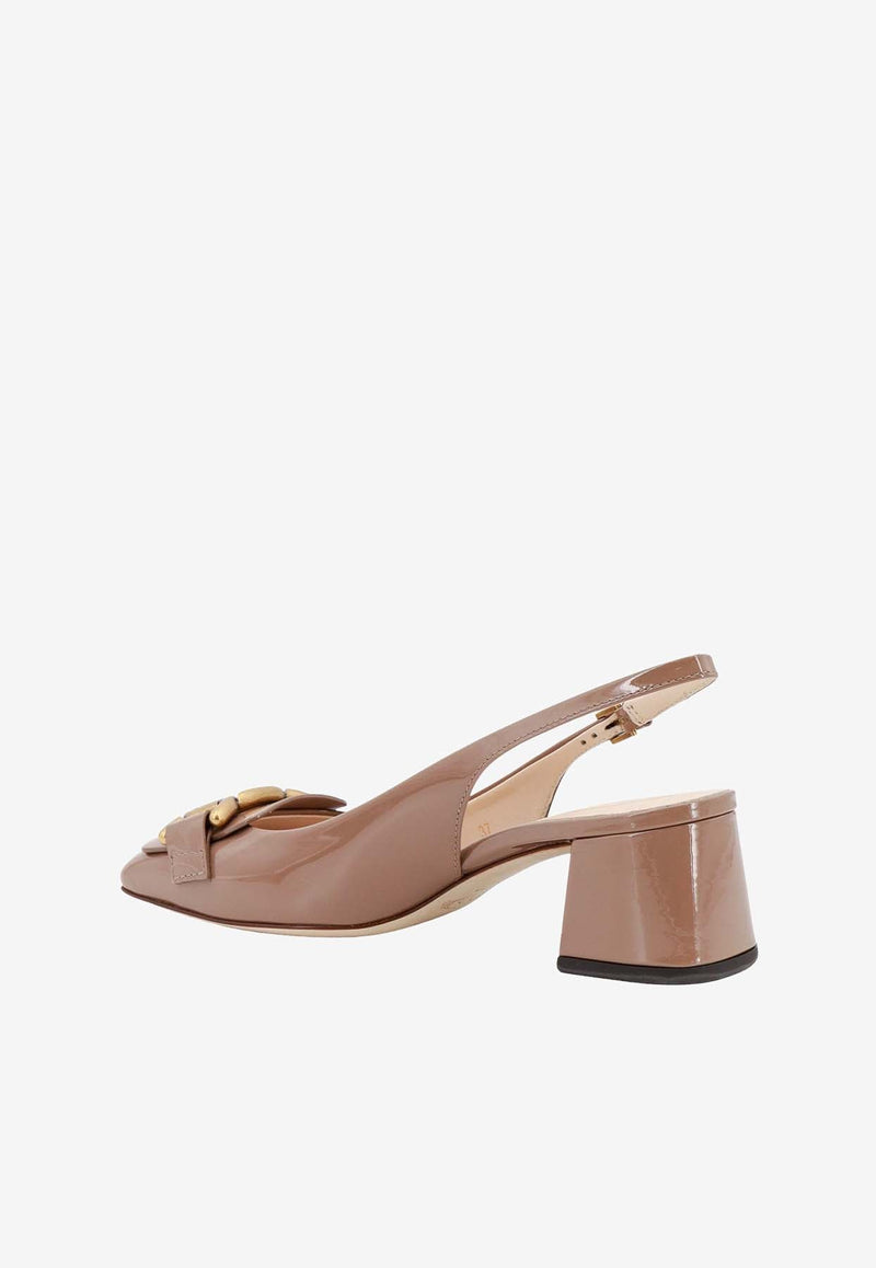 Kate 50 Slingback Pumps in Patent Leather