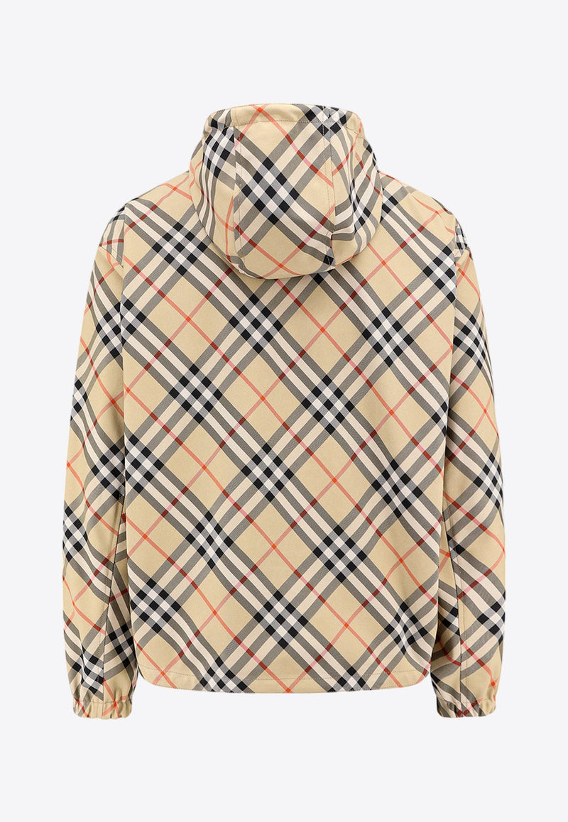 Reversible Zip-Up Checked Jacket