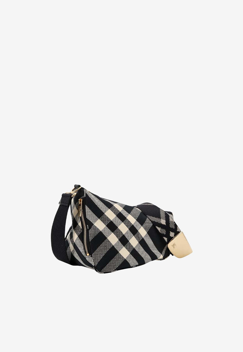 Shield Checked Crossbody Bag