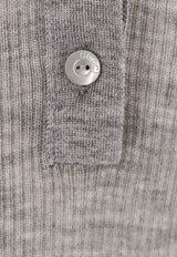 Extra Fine Rib Cashmere Knit Top