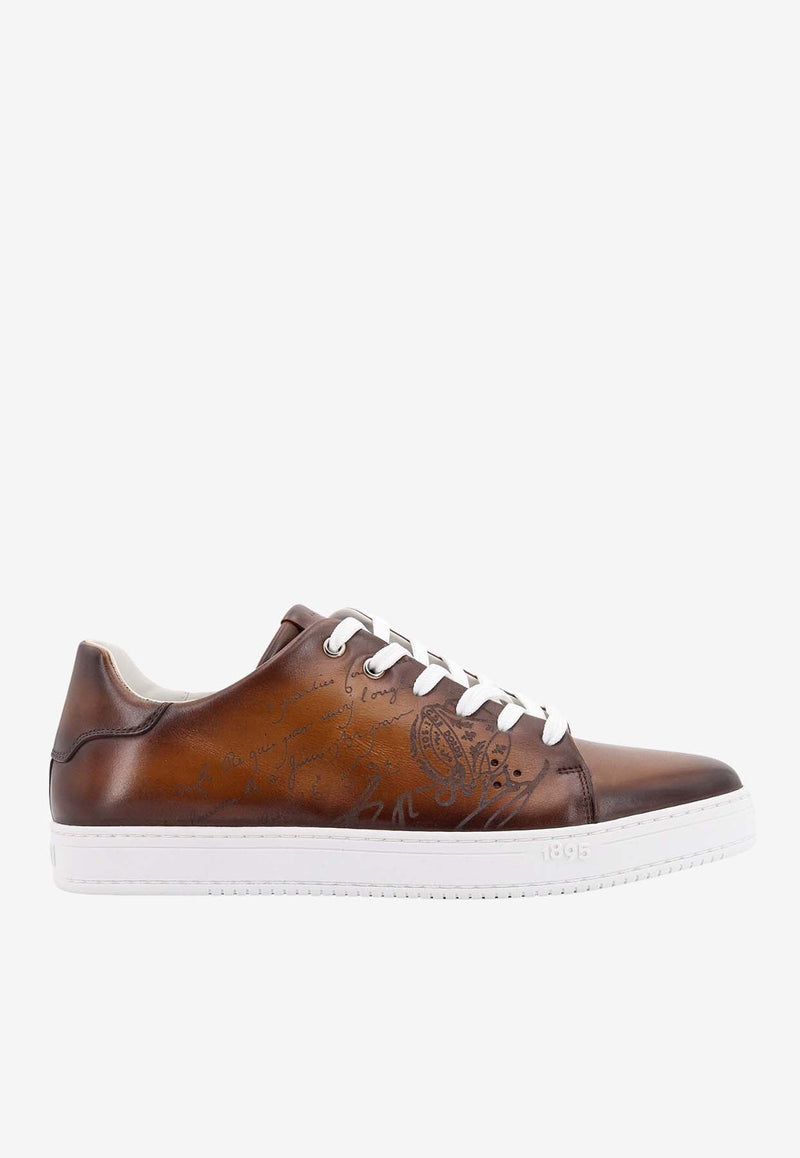 Playtime Scritto Leather Sneakers