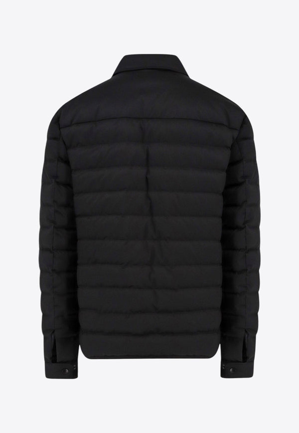 Logo Patch Quilted Down Jacket