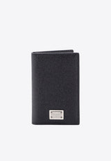 Logo Plaque Dauphine Leather Wallet