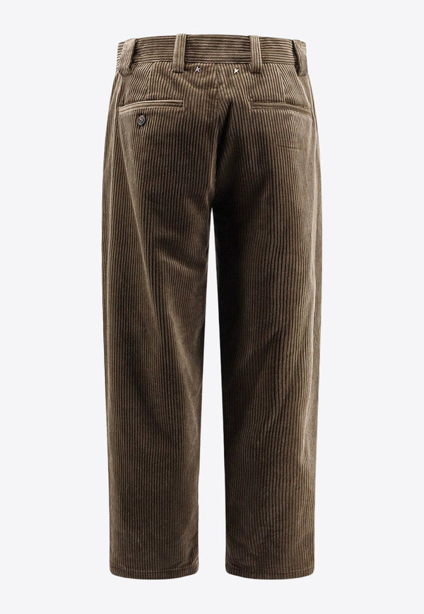 Straight-Leg Corduroy Pants