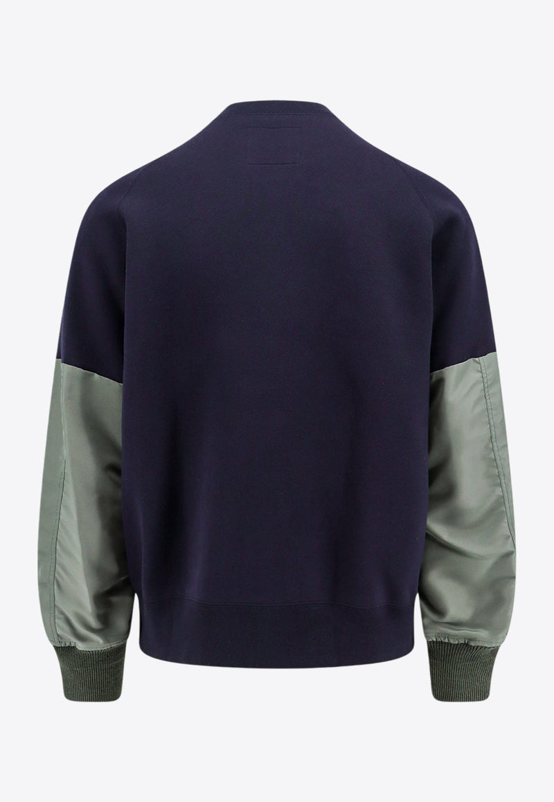 Basic Paneled Sweatshirt