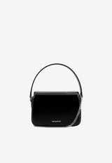 Micro Leather Top Handle Bag