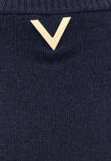 V Detail Cashmere Sweater