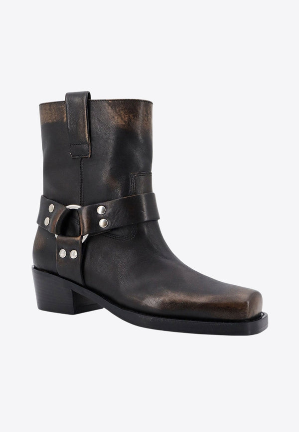 Roxy Vintage Leather Ankle Boots