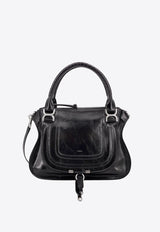 Marcie Shiny Leather Top Handle Bag