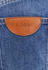 Logo Patch Wide-Leg Jeans