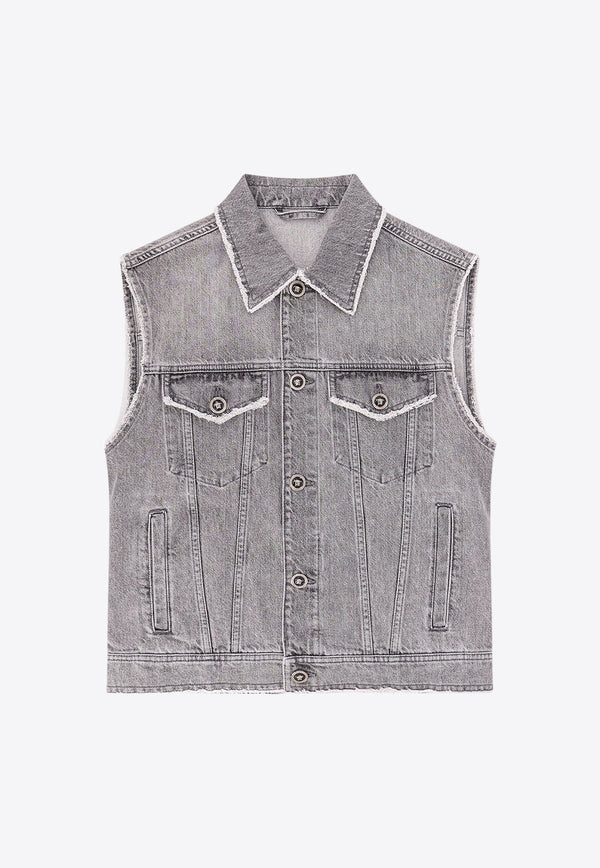 Frayed Denim Vest