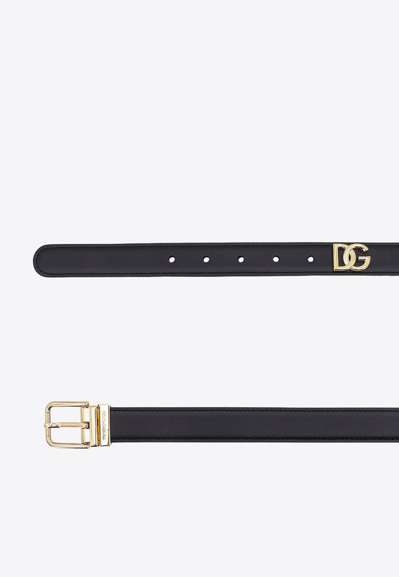 DG Logo Leather Belt