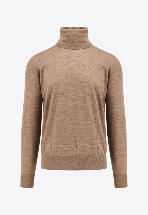 Turtleneck Wool Knit Sweater