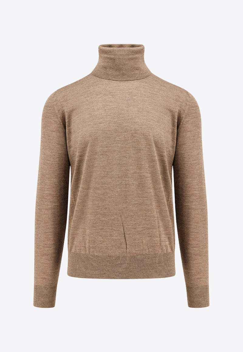 Turtleneck Wool Knit Sweater