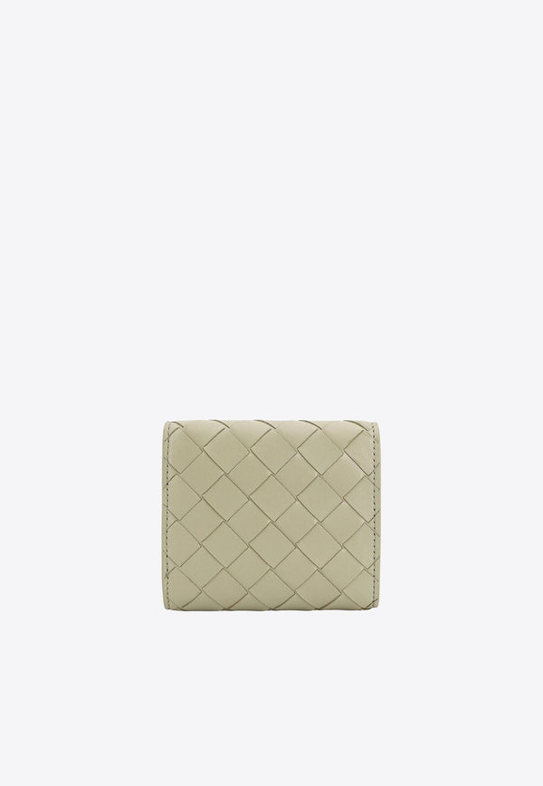 Intrecciato Leather Tri-Fold Wallet