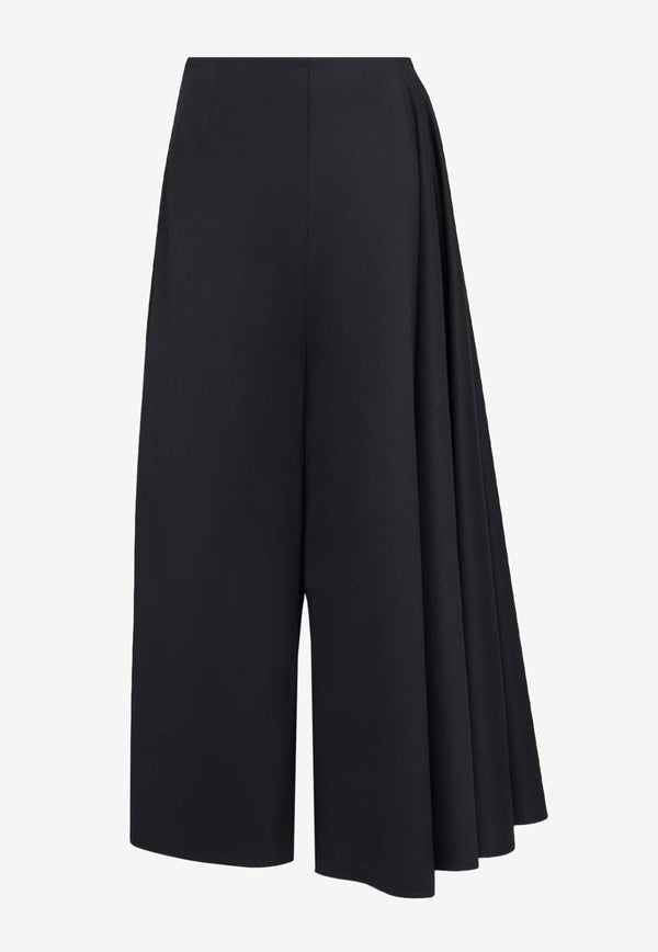 Asymmetrical Wool Skirt Pants