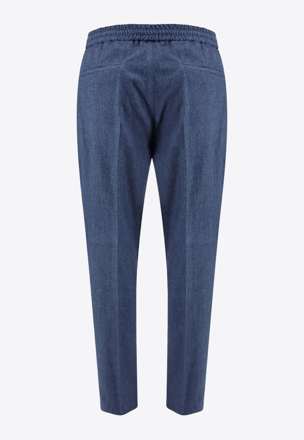 Straight-Leg Drawstring Pants