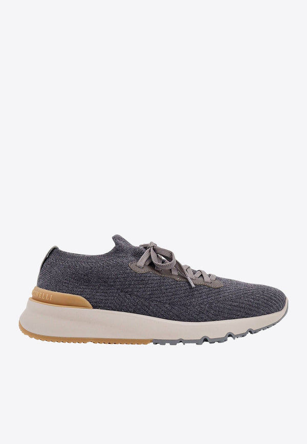 Stretch Knit Low-Top Sneakers