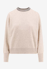 Long-Sleeved Monili Crewneck Sweater