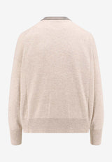 Long-Sleeved Monili Crewneck Sweater