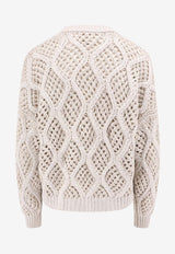 Open-Knit Cashmere Sweater