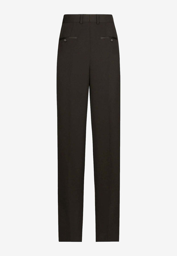 Straight-Leg Tailored Pants