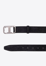 T Monogram Suede Belt