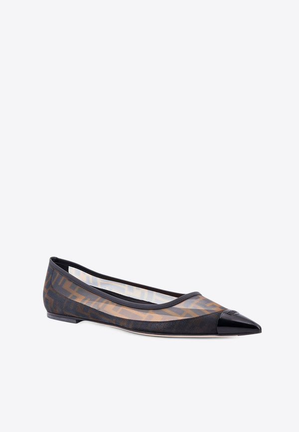 Colibrì Pointed Mesh Ballet Flats