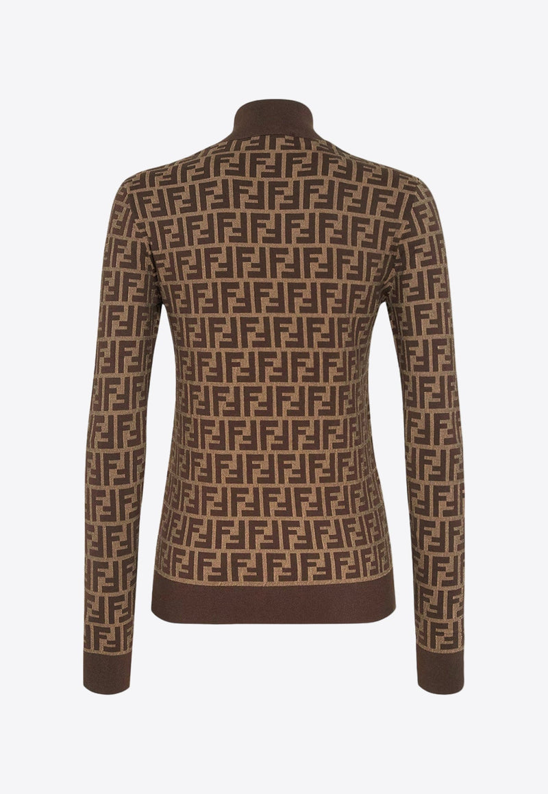 FF Monogram High-Neck Sweater