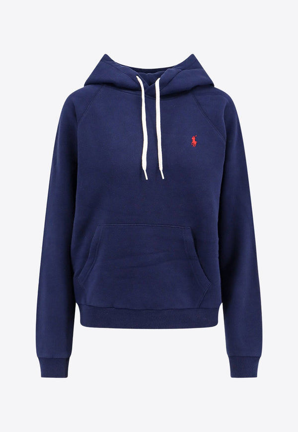 Logo Embroidered Hooded Sweatshirt