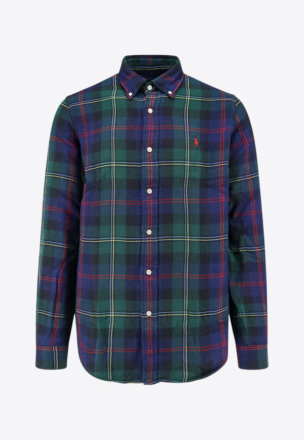 Plaid Check Long-Sleeved Shirt