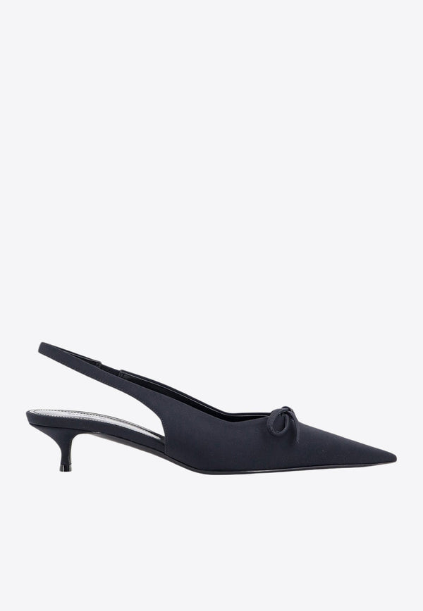 Knife Bow 40 Slingback Pumps