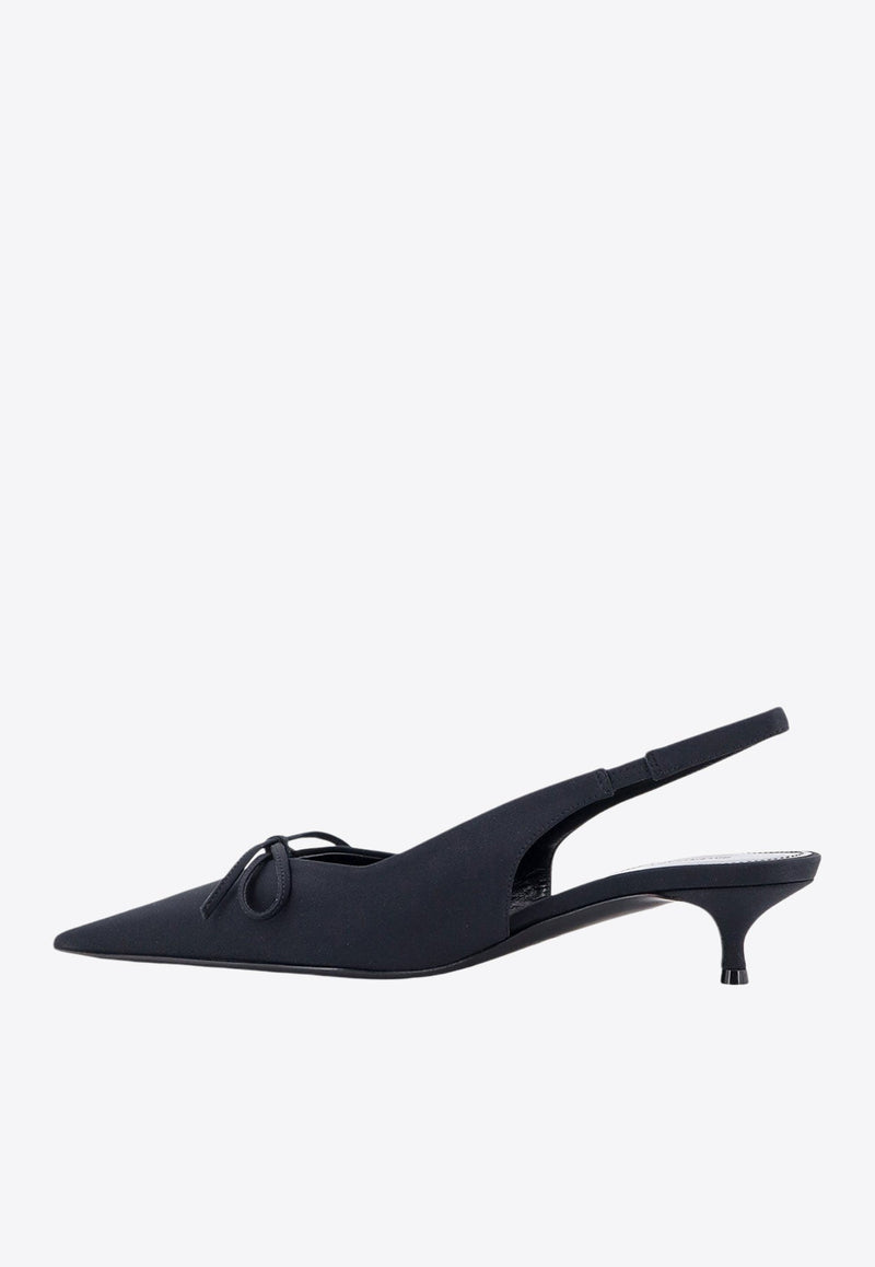 Knife Bow 40 Slingback Pumps