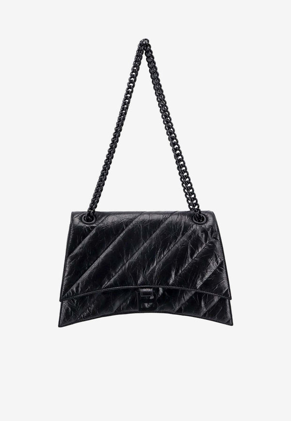 Medium Crush Quilted Leather Shoulder Bag