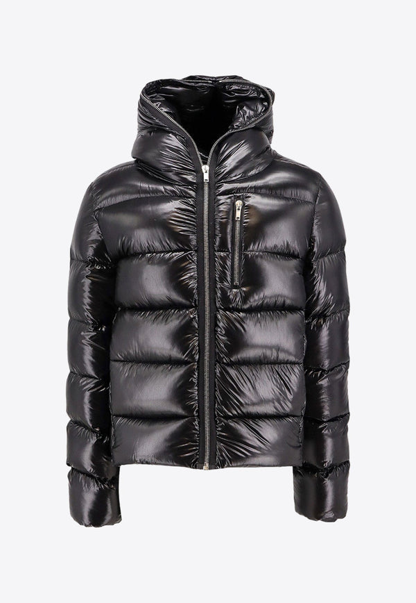 Zip-Up Quilted Down Jacket