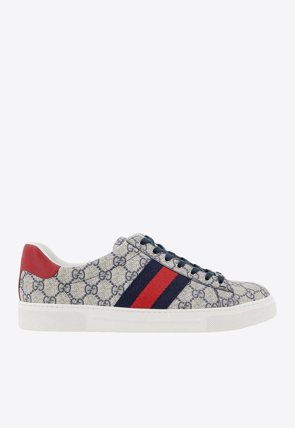 Ace GG Monogram Low-Top Sneakers