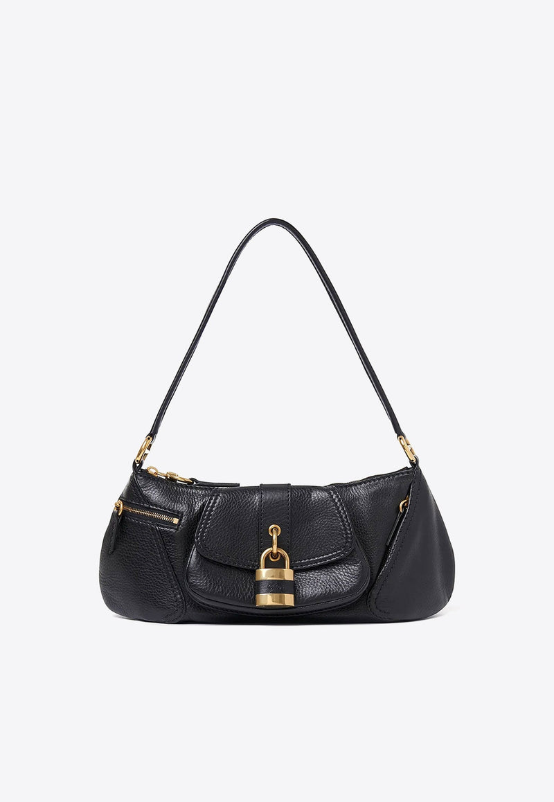 The 99 Grained Leather Shoulder Bag