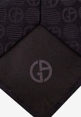 Logo Jacquard Silk Tie