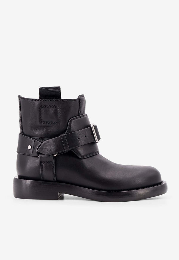 Cobble Leather Ankle Boots