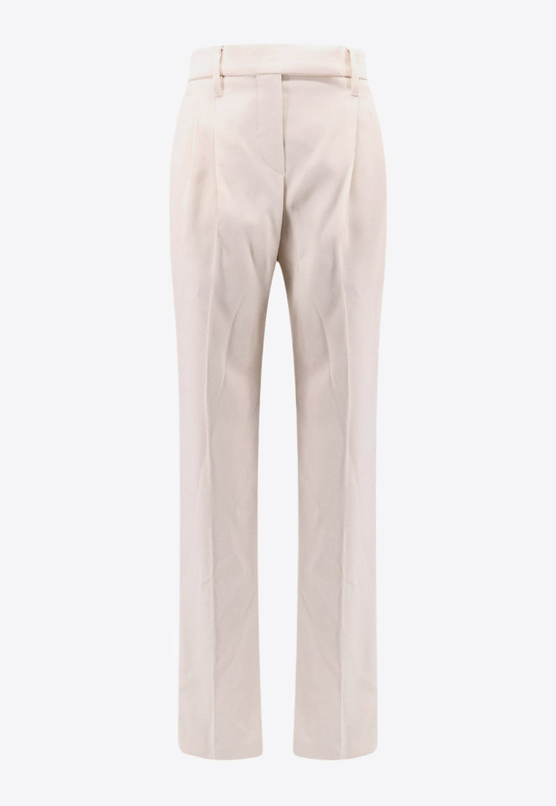 Straight-Leg Tailored Pants