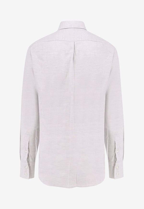 Long-Sleeved Slim Shirt