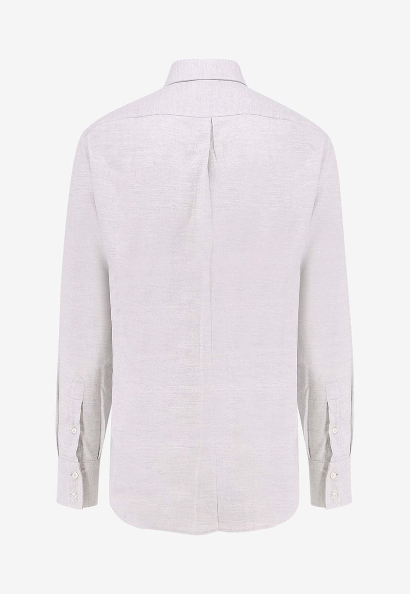 Long-Sleeved Slim Shirt