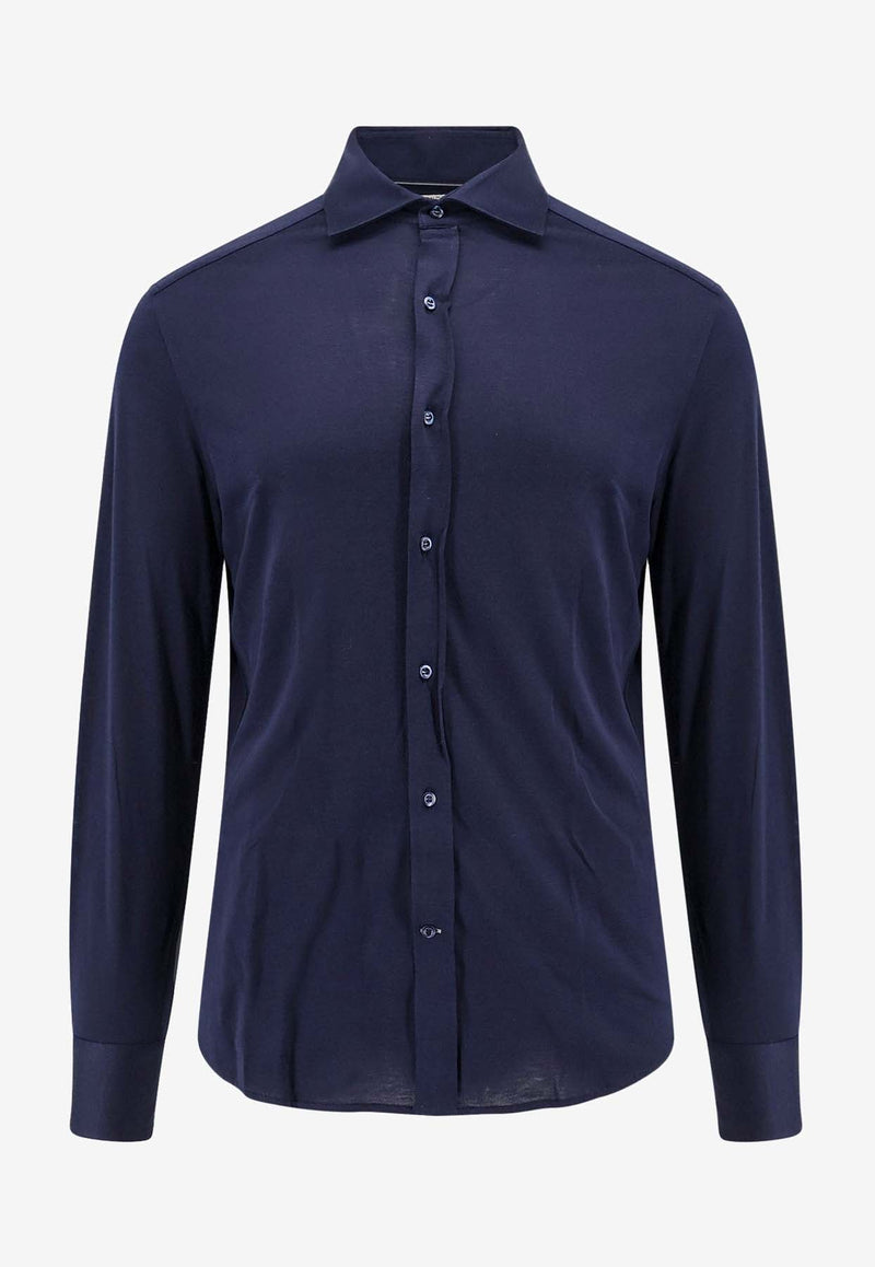 Long-Sleeved Slim Shirt