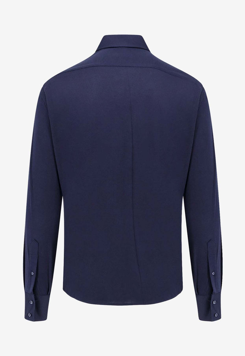 Long-Sleeved Slim Shirt